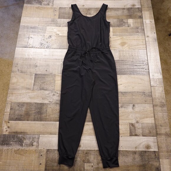 Athleta Crossback Romper Women’s Size 4 Black Stretch One-Piece‎ Athleisure - Picture 14 of 16
